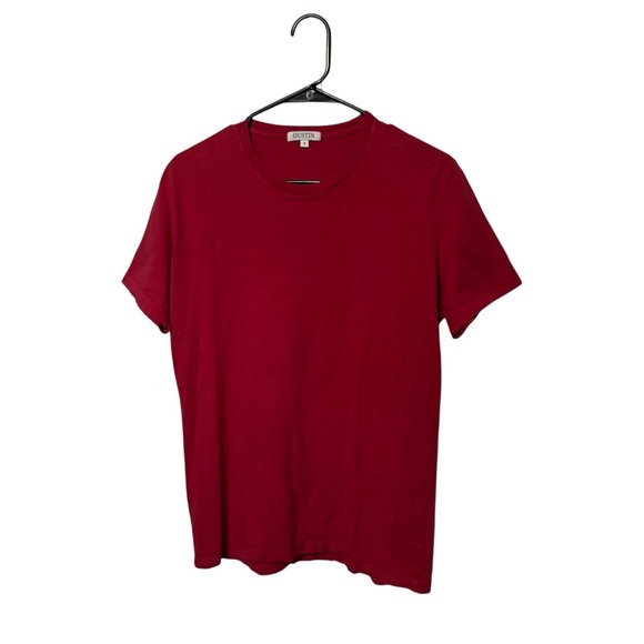 Gustin Other - Gustin Shirt Mens Small Red Crewneck Short Sleeve Made in USA Tee Cotton Blend